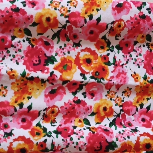 BRIGHT floral pencil style skirt by One sweet love. Size large. - Picture 2 of 6